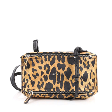 Givenchy Pandora Bag Printed Leather Mini Brown