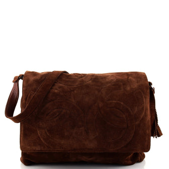 Chanel Triple CC Messenger Suede Medium