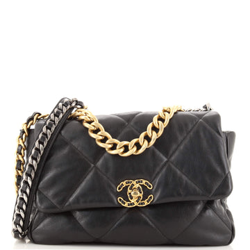 Chanel 19 Flap Bag Quilted Lambskin Large