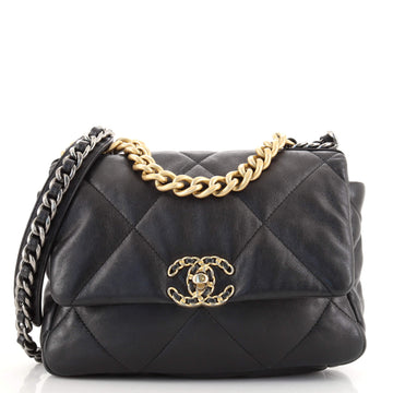 Chanel 19 Flap Bag Quilted Goatskin Medium