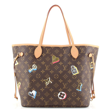 Louis Vuitton Neverfull NM Tote Limited Edition Love Lock Monogram Canvas MM