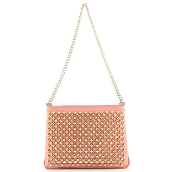 Christian Louboutin Triloubi Chain Bag Spiked Leather Large