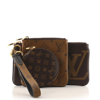 Louis Vuitton Trio Pouch Set Reverse Monogram Giant