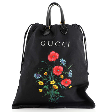 Gucci Laundry Tote Printed Canvas