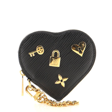 Louis Vuitton Heart Coin Purse Love Lock Epi Leather
