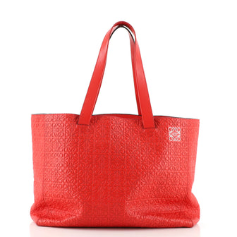 Loewe T Shopper Tote Anagram Embossed Leather