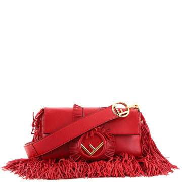 Fendi Convertible Baguette Bag Fringe Leather Medium
