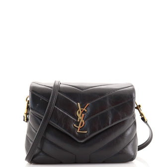 Saint Laurent LouLou Shoulder Bag Matelasse Chevron Leather Toy