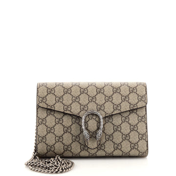 Gucci Dionysus Chain Wallet GG Coated Canvas Small