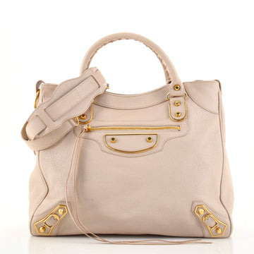 Balenciaga Velo Classic Metallic Edge Bag Leather