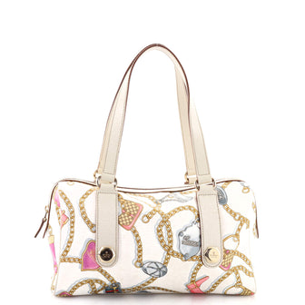 Gucci Charmy Boston Bag Printed Satin Small