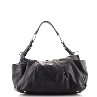 Prada Side Pocket Hobo Soft Calf Medium