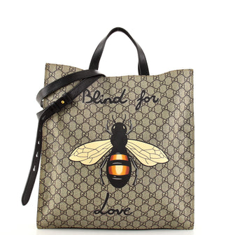 Gucci Convertible Soft Open Tote Printed GG Coated Canvas Tall