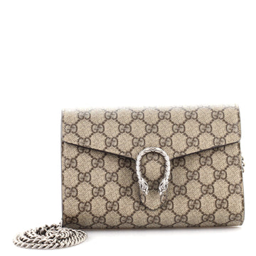 Gucci Dionysus Chain Wallet GG Coated Canvas Small