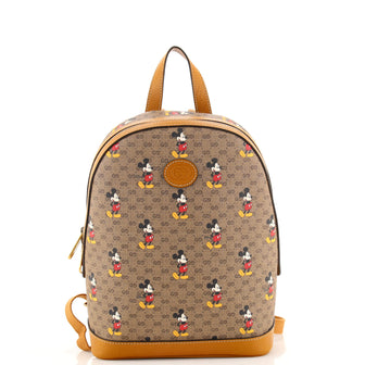 Gucci Disney Mickey Mouse Backpack Printed Mini GG Coated Canvas Small