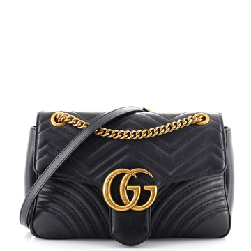Gucci GG Marmont Flap Bag Matelasse Leather Medium