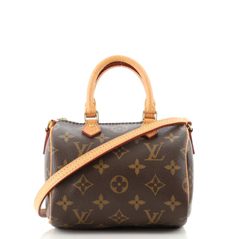 Louis Vuitton Speedy Bandouliere Bag Monogram Canvas Nano