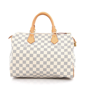 Louis Vuitton Speedy Handbag Damier 30 White
