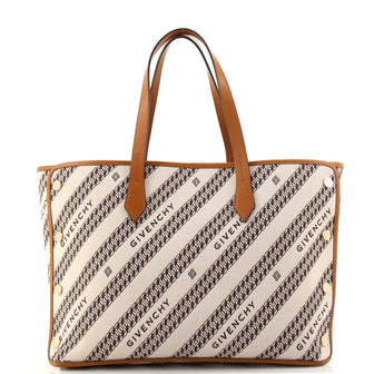 Givenchy Bond Shopper Tote Logo Jacquard Canvas Medium