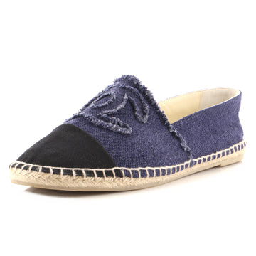Chanel Women's CC Cap Toe Espadrilles Canvas