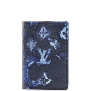 Louis Vuitton Pocket Organizer Limited Edition Monogram Ink Watercolor Leather