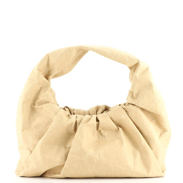 Bottega Veneta The Shoulder Pouch Kraft Paper with Leather Medium