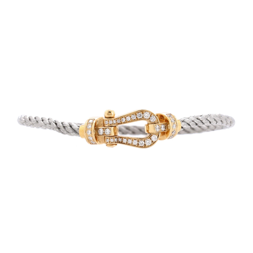 Buy Fred Au750 Force 10 LM Force 10 Large Model Full Diamond Link Chain  Bracelet Yellow Gold 0B0049-000 LM Yellow Gold from Japan - Buy authentic  Plus exclusive items from Japan