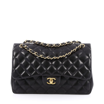 Chanel Classic Double Flap Bag Quilted Lambskin Jumbo