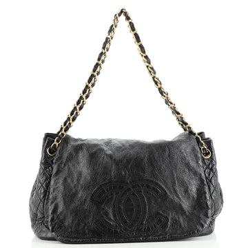 Chanel Rock and Chain Accordion Flap Bag Patent Vinyl Medium