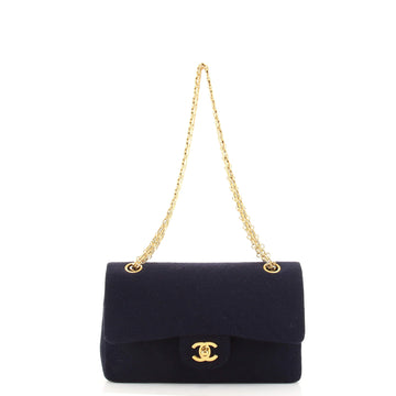 Chanel Vintage Reissue Chain Double Flap Bag Quilted Jersey Small