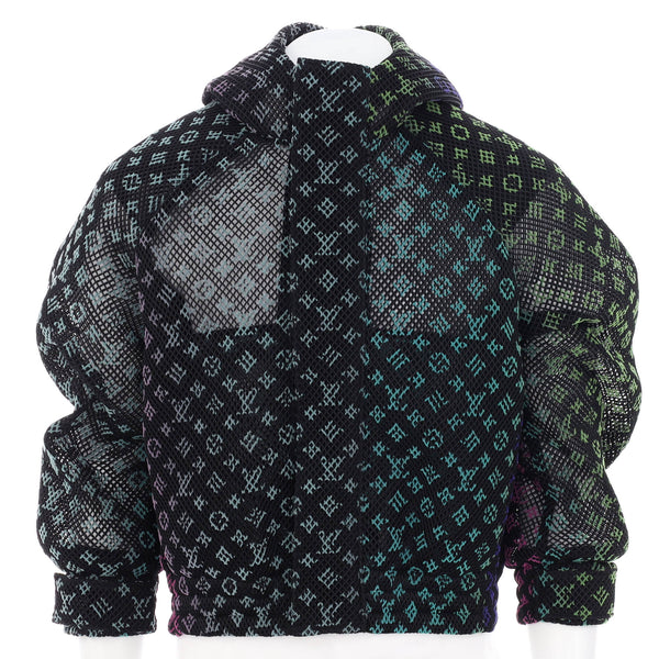 Gradient monogram-pattern shell hooded blouson jacket by Louis Vuitton
