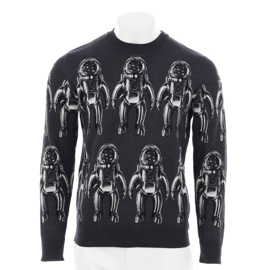 Louis Vuitton Woven Astronaut Sweater - Grey Sweaters, Clothing - LOU238139