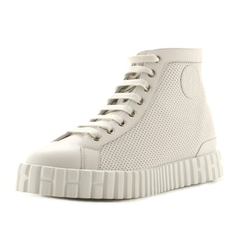 Hermes Climb High-Top Sneakers Perforated Leather