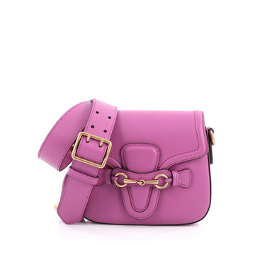 Gucci Lady Web Shoulder Bag Leather Small