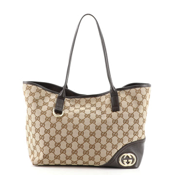 Gucci New Britt Tote GG Canvas Medium