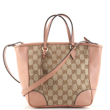 Gucci Bree Convertible Tote GG Canvas with Leather Small
