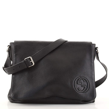 Gucci Soho Flap Messenger Leather Large