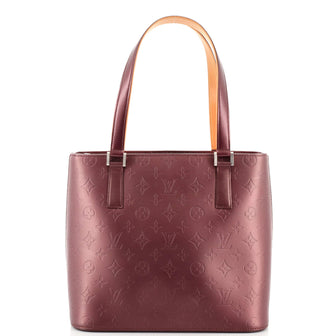 Louis Vuitton Mat Stockton Handbag Monogram Vernis