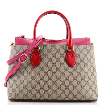 Gucci Linea A Convertible Tote GG Coated Canvas Small