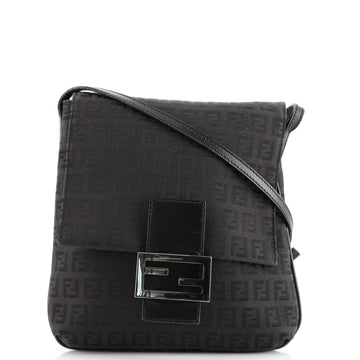 Fendi Vintage Flap Crossbody Bag Zucchino Canvas Small