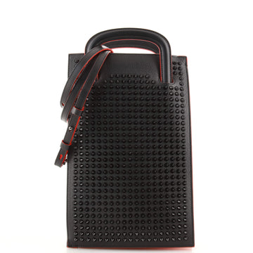 Christian Louboutin Trictrac Portfolio Bag Leather and Spiked Leather Small