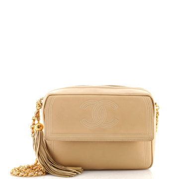 Chanel Vintage Front Pocket CC Camera Bag Lambskin Medium