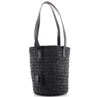 Saint Laurent Panier Basket Shopper Raffia Small