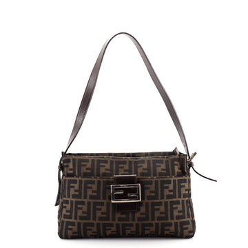 Fendi Vintage Pocket Shoulder Bag Zucca Canvas Small