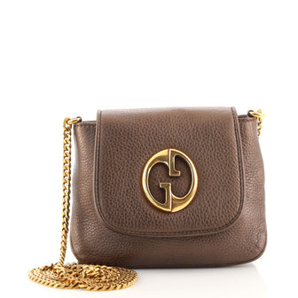 Gucci 1973 Chain Shoulder Bag Leather Small