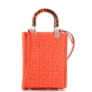 Fendi Sunshine Shopper Tote Zucca Technical Mesh Mini