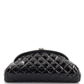 Chanel Timeless Clutch Quilted Patent