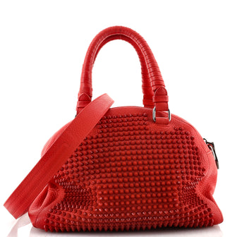 Christian Louboutin Panettone Convertible Satchel Spiked Leather Small