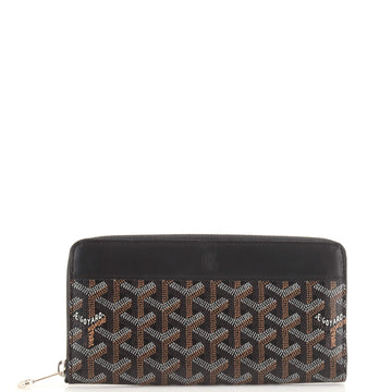 Goyard Matignon Zip Wallet Coated Canvas with Leather