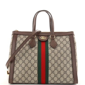 Gucci Ophidia Top Handle Tote GG Coated Canvas Medium